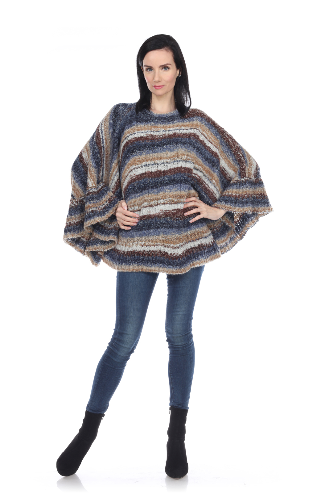 Lady's Knitted PONCHO Panel (KN20555) PREPACK
